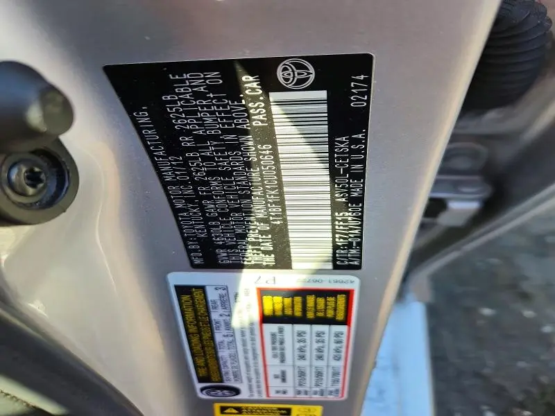 2012 TOYOTA CAMRY SE  