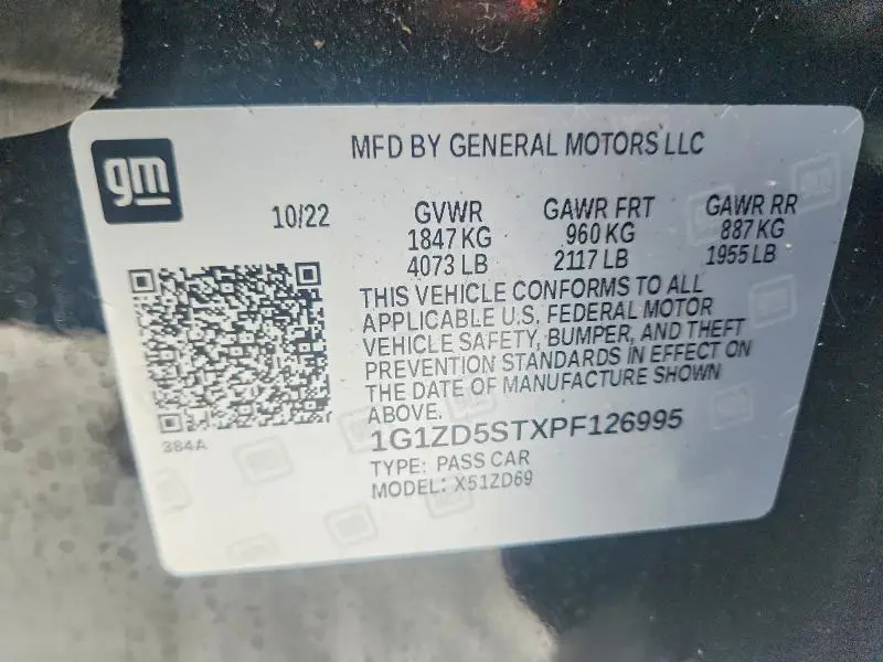 2023 CHEVROLET MALIBU LT  