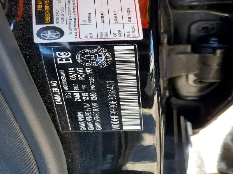 2014 MERCEDES-BENZ E 250 BLUETEC  
