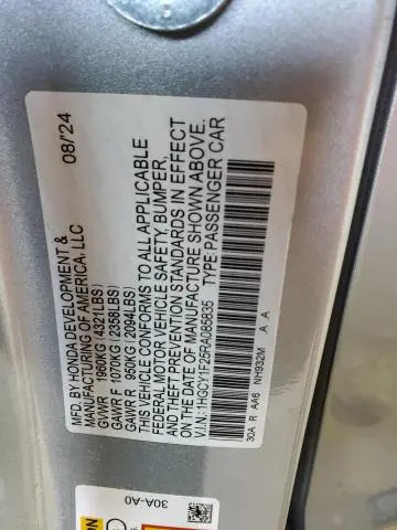 2024 HONDA ACCORD LX