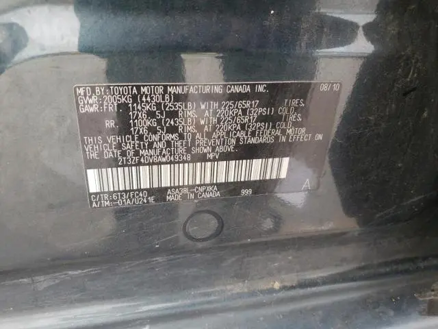 2010 TOYOTA RAV4   