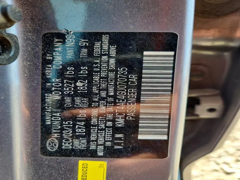 2016 HYUNDAI ACCENT SE  