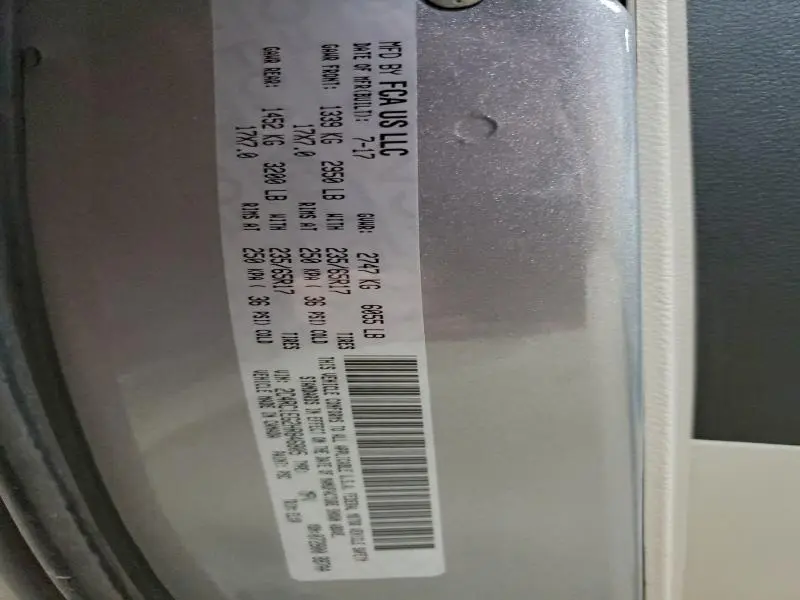 2017 CHRYSLER PACIFICA TOURING L PLUS  