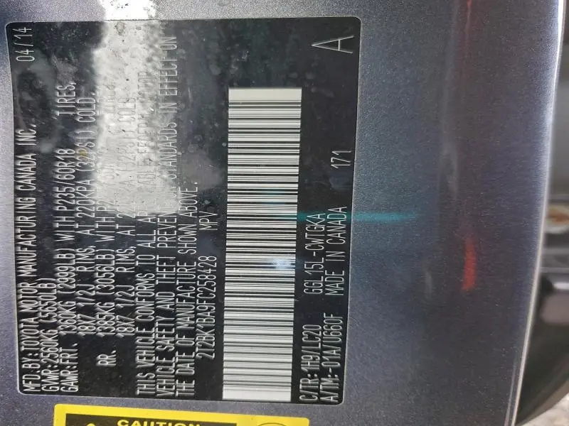 2015 LEXUS RX 350 BASE  