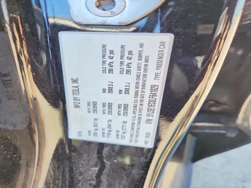 2020 TESLA MODEL 3   