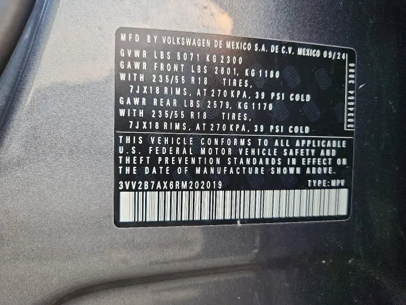 2024 VOLKSWAGEN TIGUAN SE  