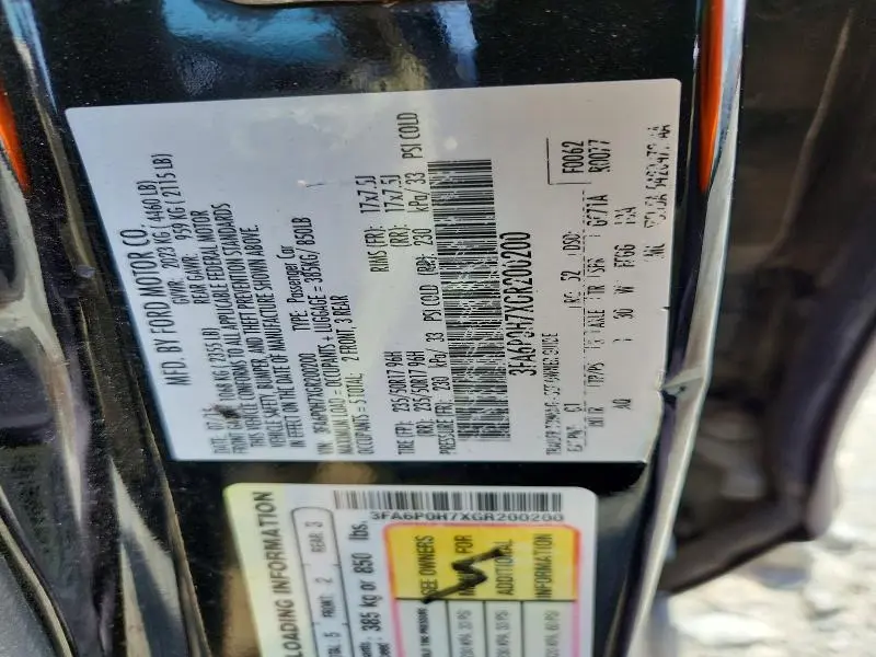2016 FORD FUSION SE  