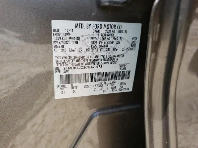 2012 FORD EDGE SEL  