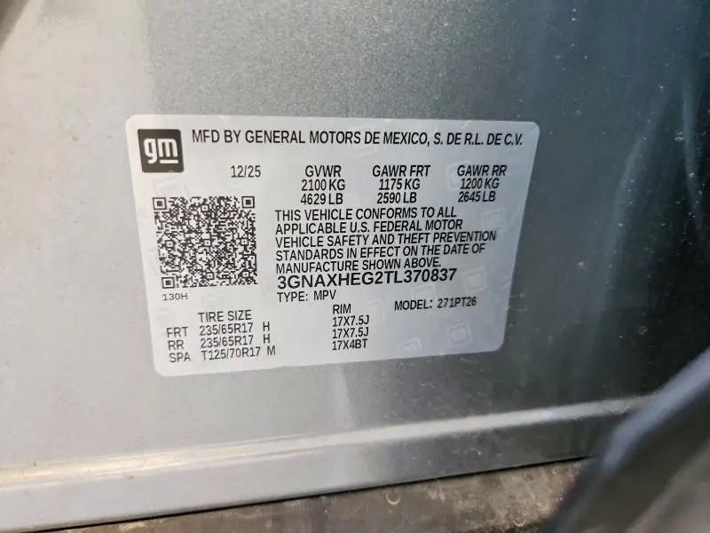 2026 CHEVROLET EQUINOX LT  