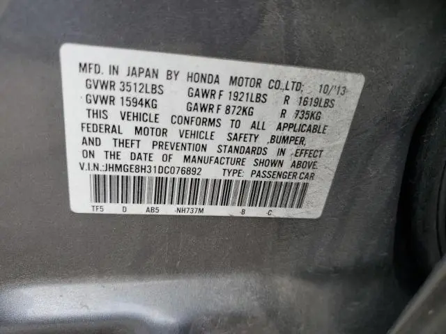 2013 HONDA FIT   