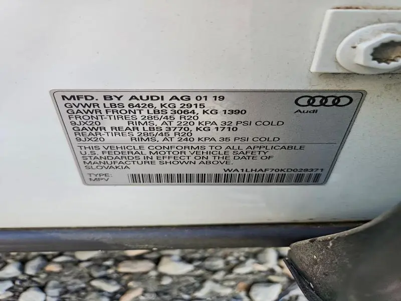 2019 AUDI Q7 PREMIUM PLUS  