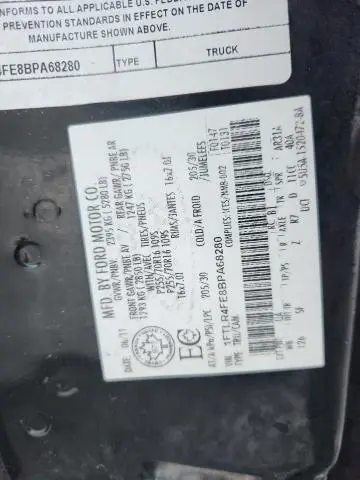 2011 FORD RANGER SUPER CAB  