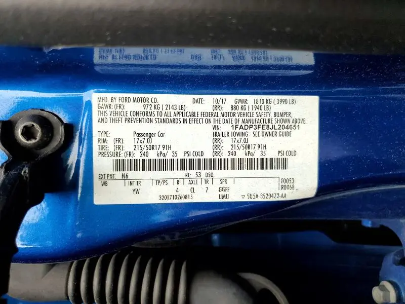 2018 FORD FOCUS SE  