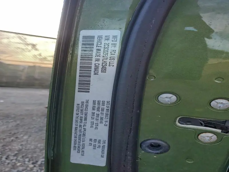 2020 DODGE CHALLENGER R  