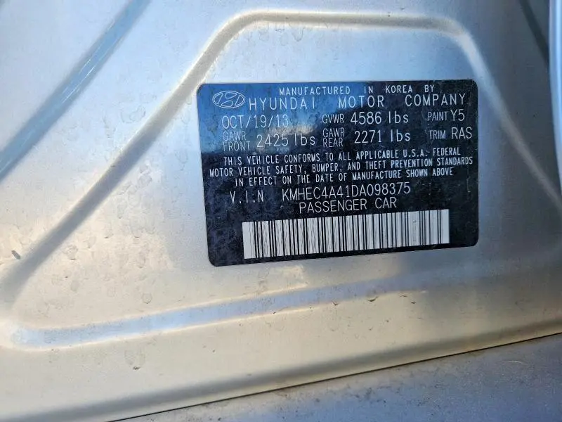 2013 HYUNDAI SONATA HYBRID  