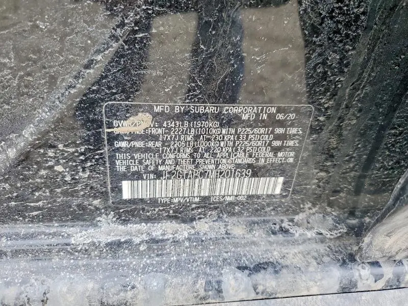 2021 SUBARU CROSSTREK PREMIUM  