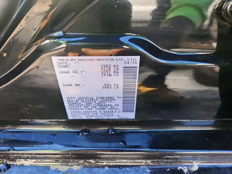 2026 NISSAN ALTIMA SV  