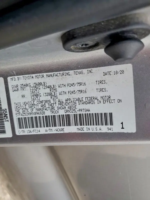 2021 TOYOTA TACOMA DOUBLE CAB  