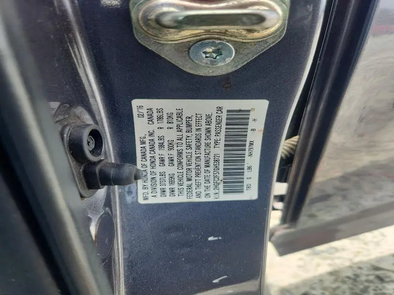 2016 HONDA CIVIC LX  
