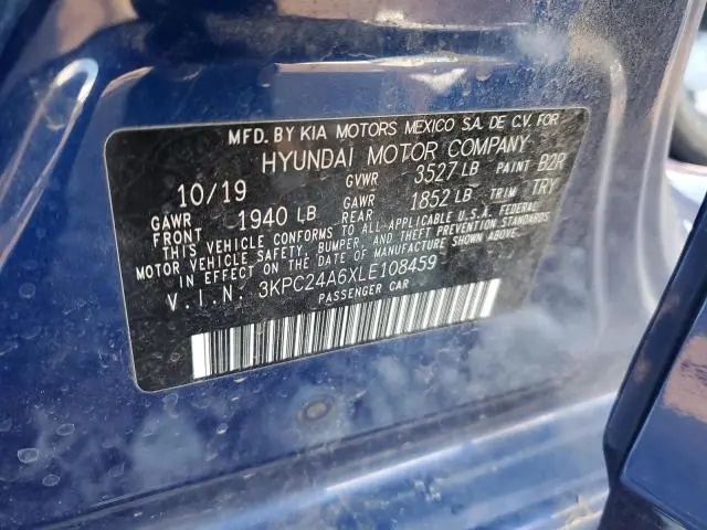 2020 HYUNDAI ACCENT SE  