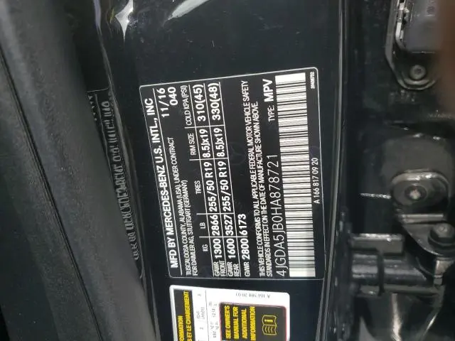 2017 MERCEDES-BENZ GLE 350  