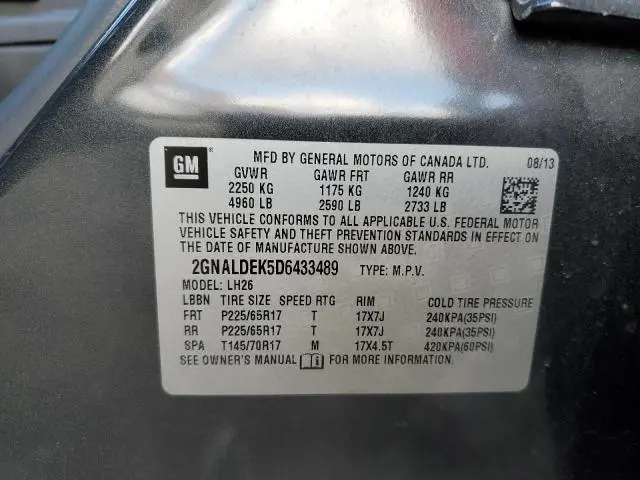 2013 CHEVROLET EQUINOX LT