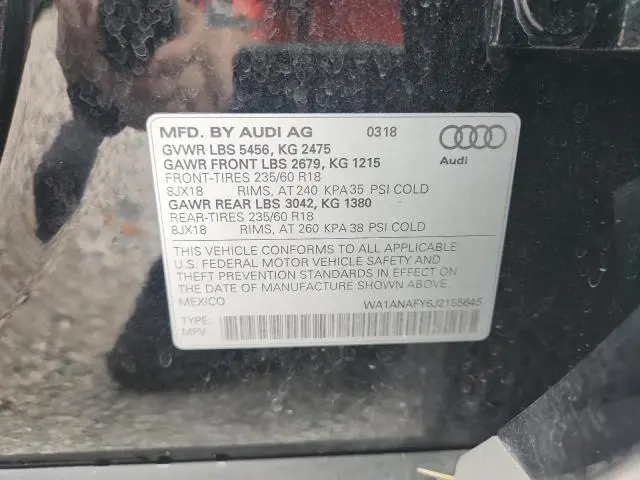 2018 AUDI Q5 PREMIUM  