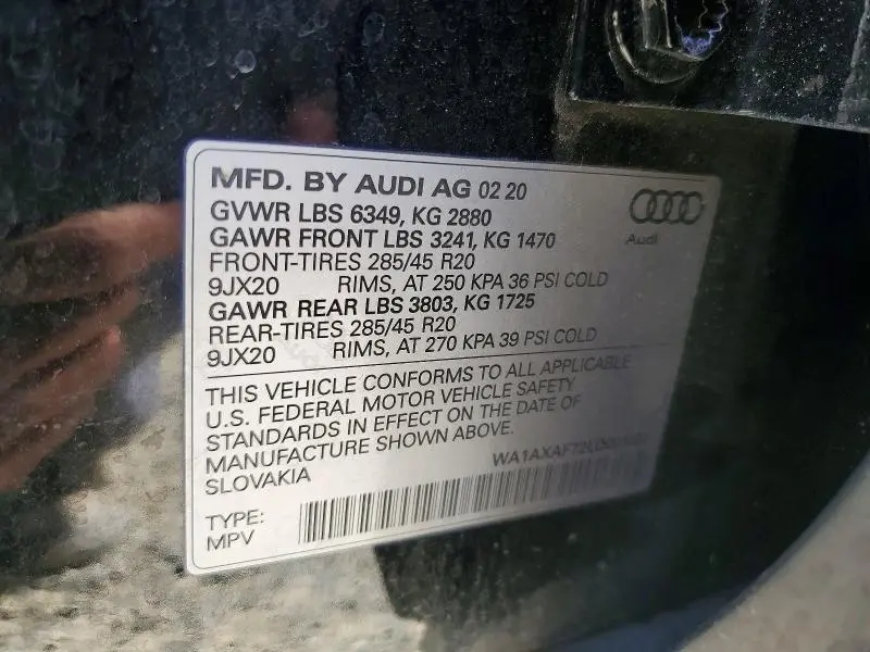 2020 AUDI Q7 PREMIUM  