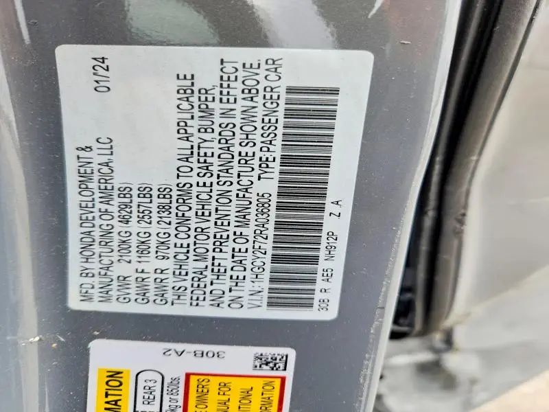 2024 HONDA ACCORD HYBRID SPORT-L  