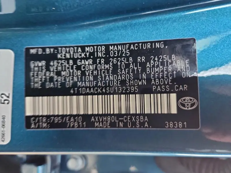 2025 TOYOTA CAMRY XSE  