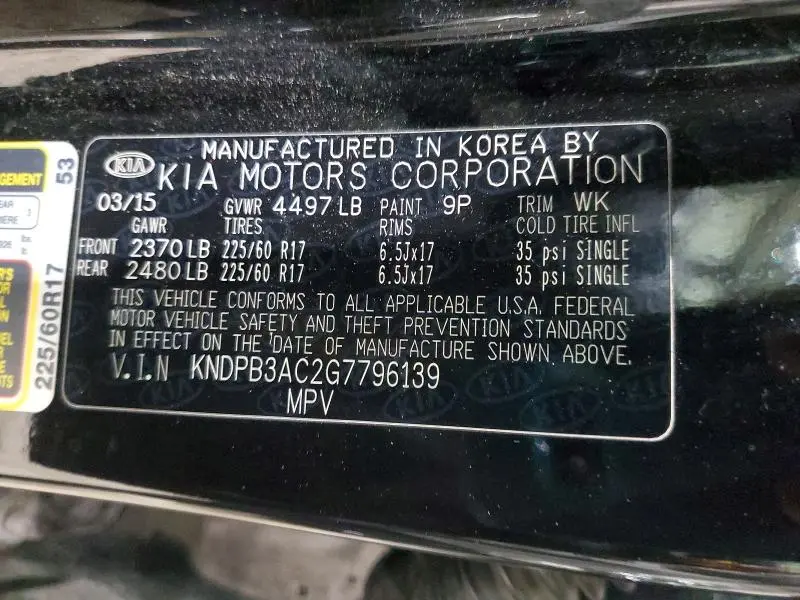 2016 KIA SPORTAGE LX  