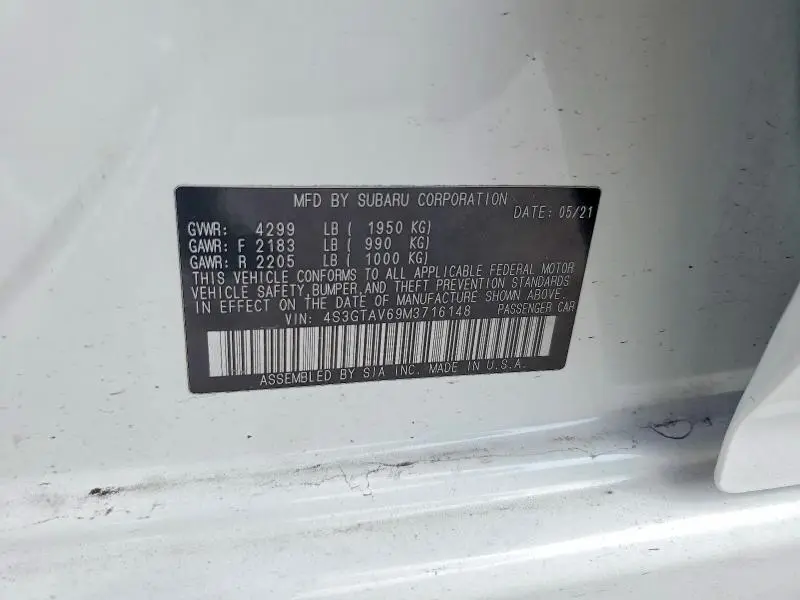 2021 SUBARU IMPREZA PREMIUM  