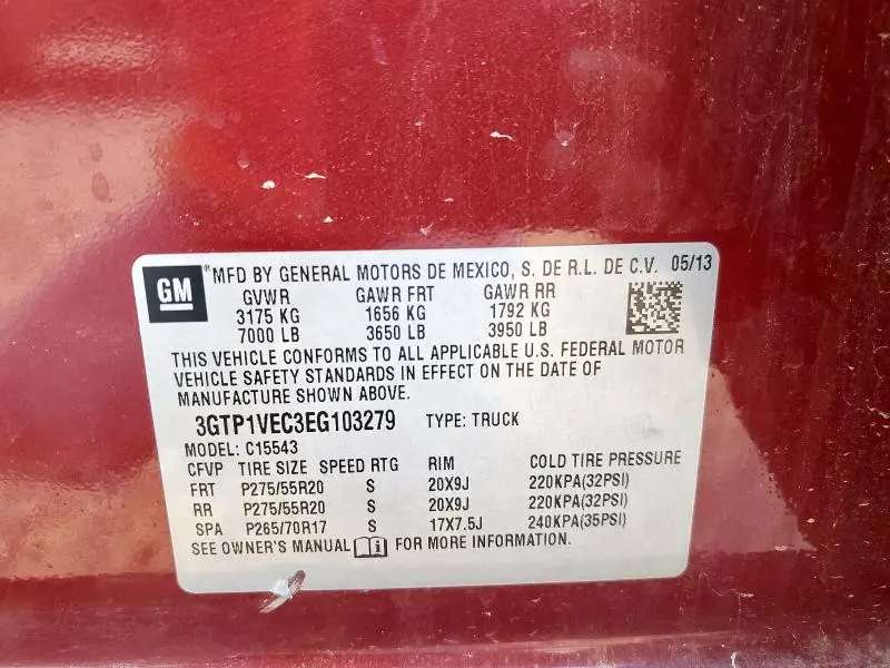 2014 GMC SIERRA C1500 SLT  