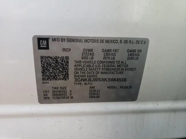 2019 CHEVROLET BLAZER RS  