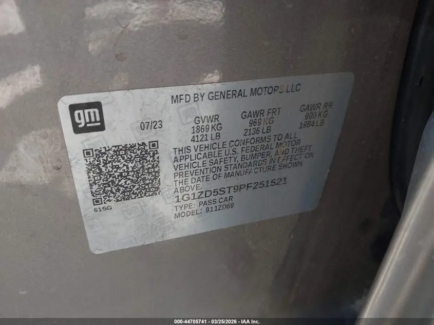 2023 CHEVROLET MALIBU FWD 1LT