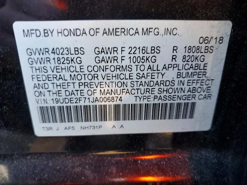 2018 ACURA ILX PREMIUM  