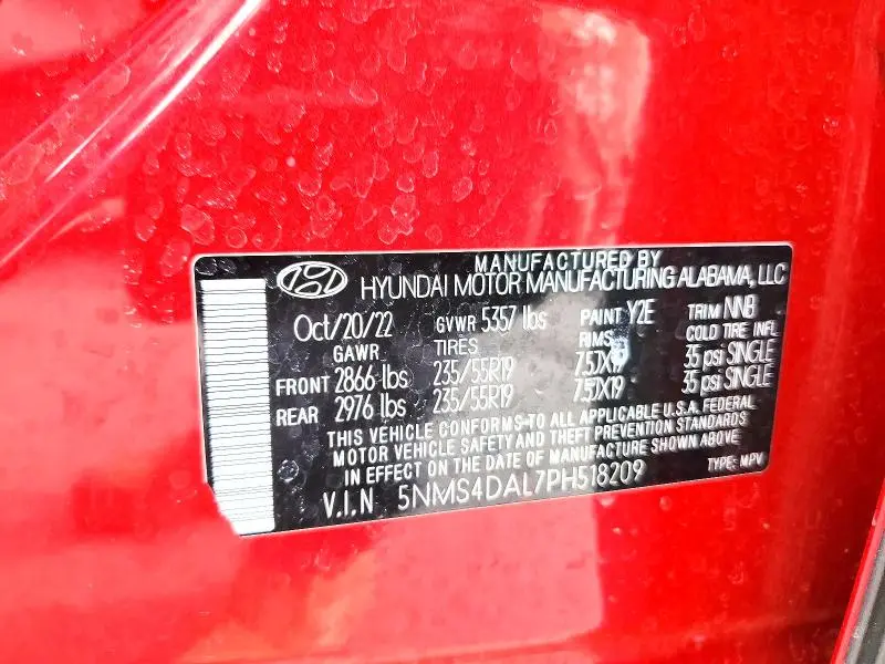 2023 HYUNDAI SANTA FE LIMITED  