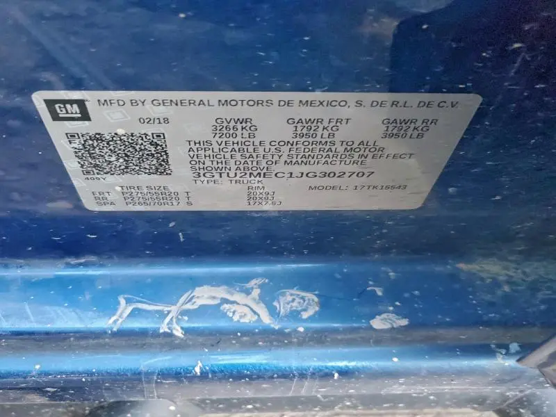 2018 GMC SIERRA K1500 SLE  