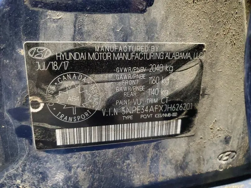 2018 HYUNDAI SONATA SPORT  