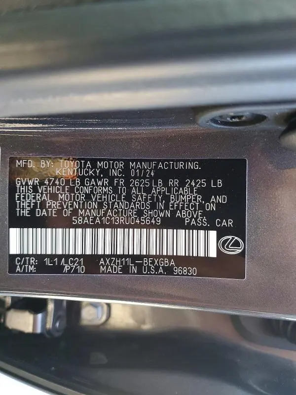 2024 LEXUS ES 300H LUXURY  