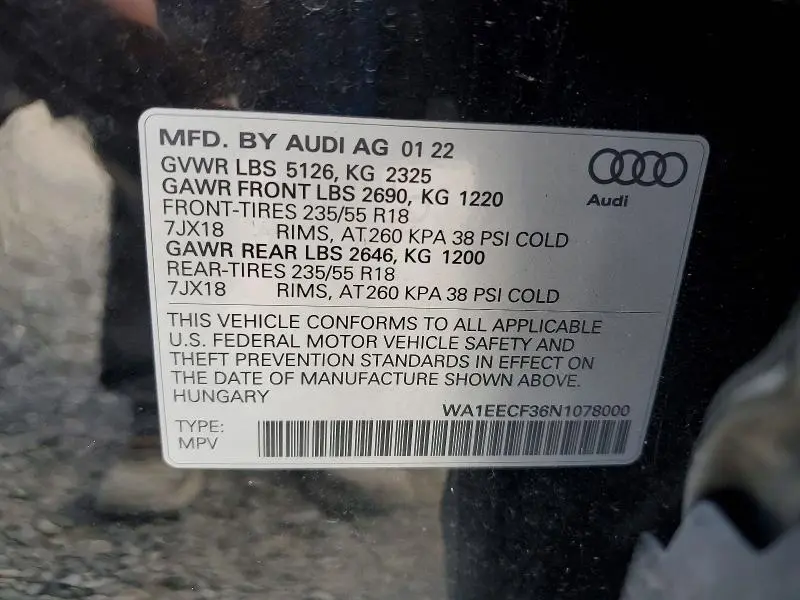 2022 AUDI Q3 PREMIUM PLUS S LINE 45  