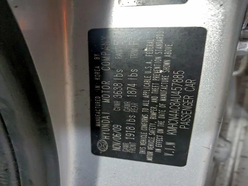 2010 HYUNDAI ACCENT GLS  