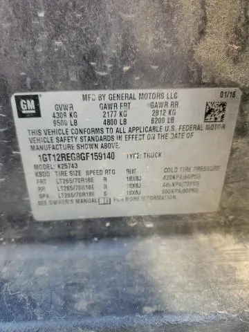 2016 GMC SIERRA K2500 HEAVY DUTY  