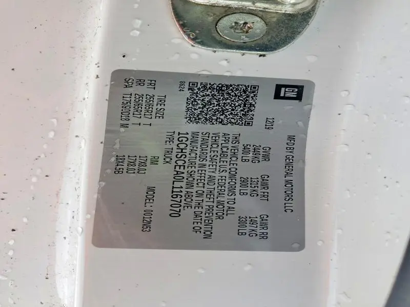 2020 CHEVROLET COLORADO LT  