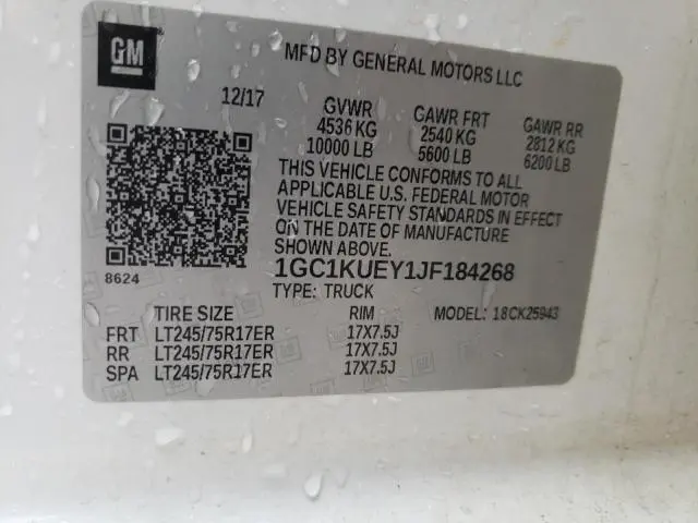 2018 CHEVROLET SILVERADO K2500 HEAVY DUTY