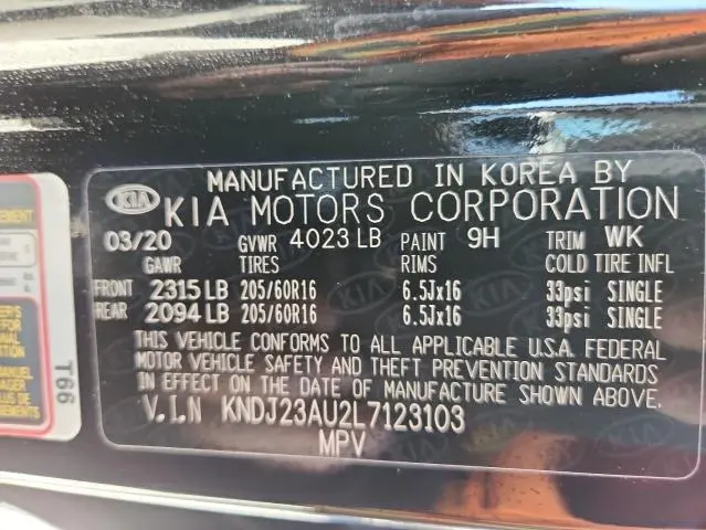 2020 KIA SOUL LX  
