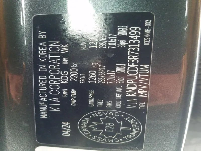 2024 KIA SPORTAGE LX  