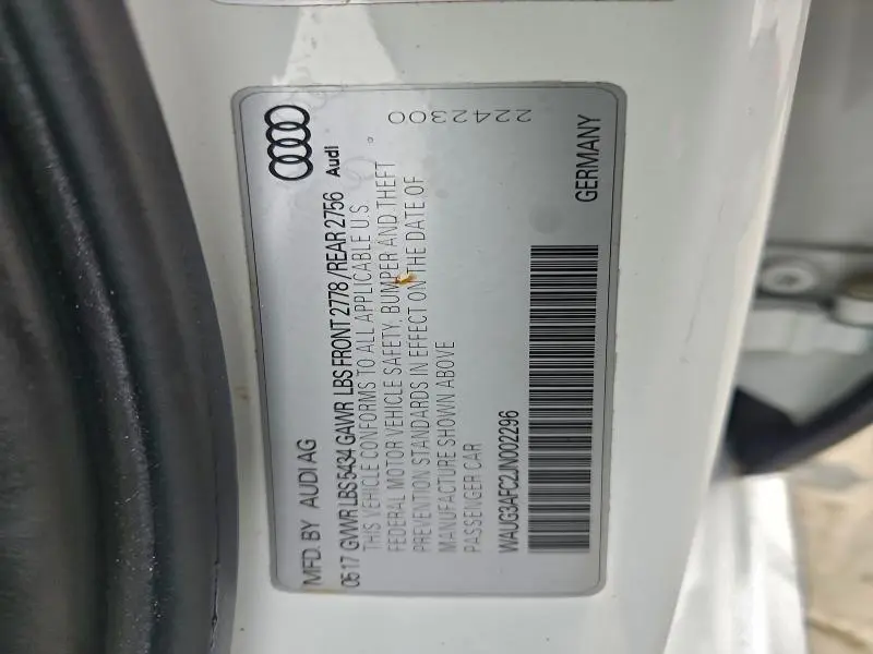 2018 AUDI A6 PREMIUM PLUS  