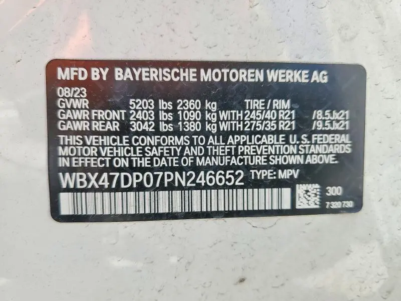 2023 BMW X3 SDRIVE30I  