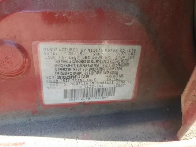 2015 NISSAN VERSA NOTE S